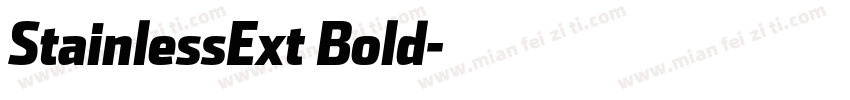 StainlessExt Bold字体转换